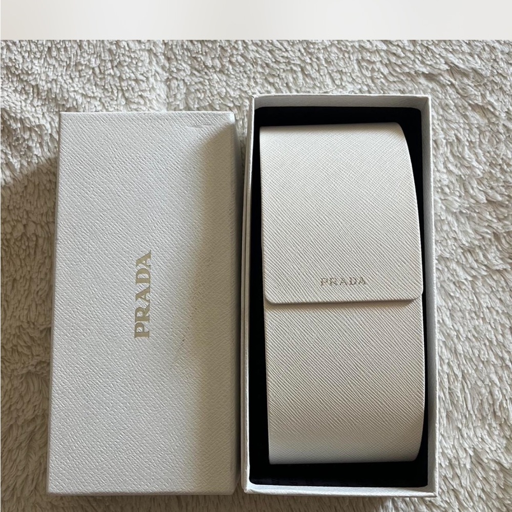 Prada Sunglasses Case in White